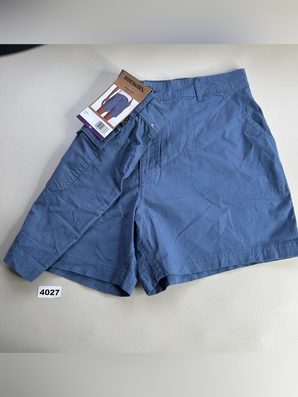 Eddie Bauer Women's 14 Adventurer Stretch Ripstop Shorts Blue